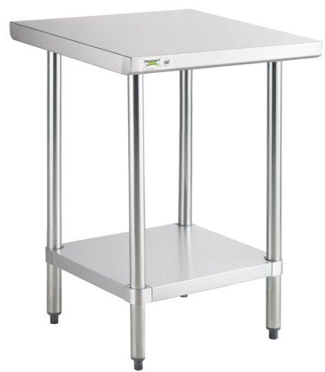 24″ x 24″ S/S Work Table